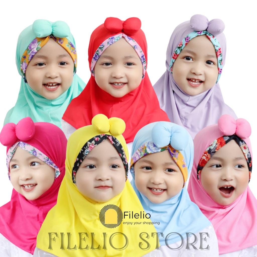 TERMURAH Kerudung Anak Perempan Sabrina Kids Umur 1-3 Tahun Khimar Anak Kecil Lucu Murah Premium