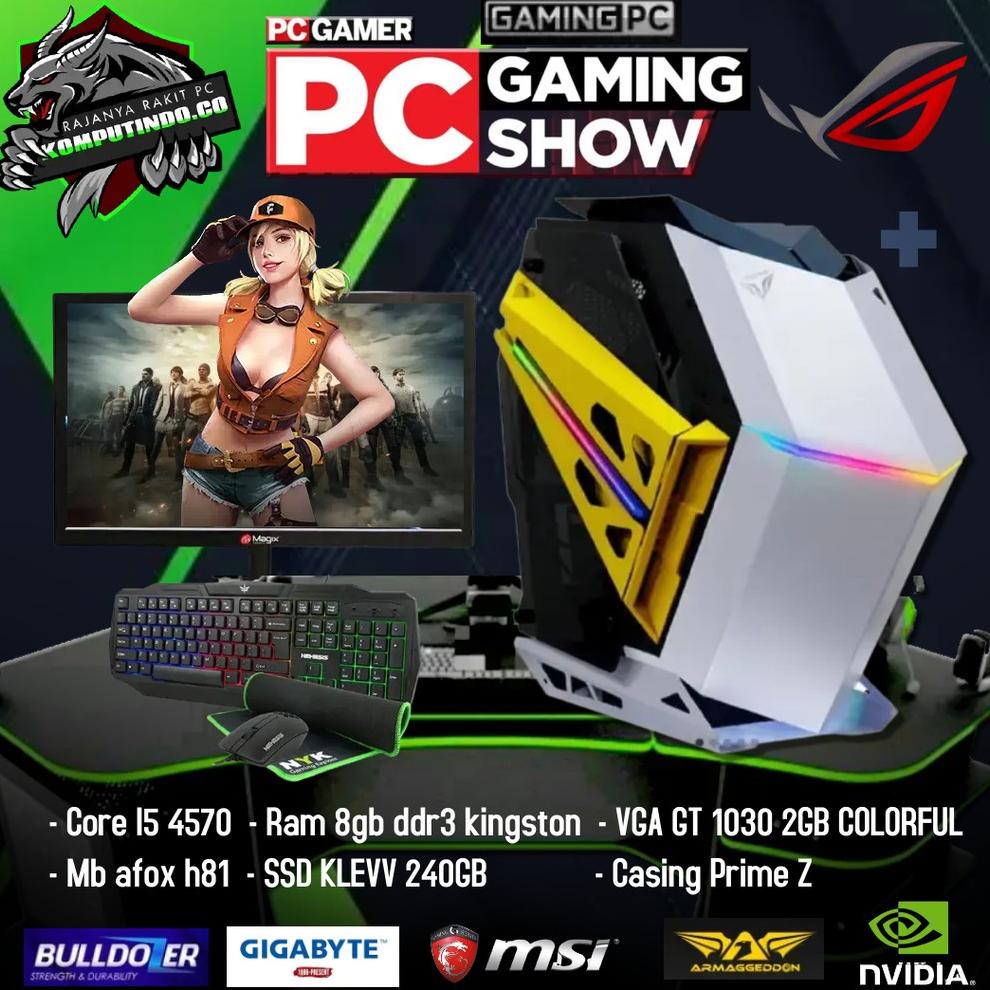  terlaris  pc gaming editing core i5 vga 2 gb full set siap pakai new pc gaming fullset cpu gaming k