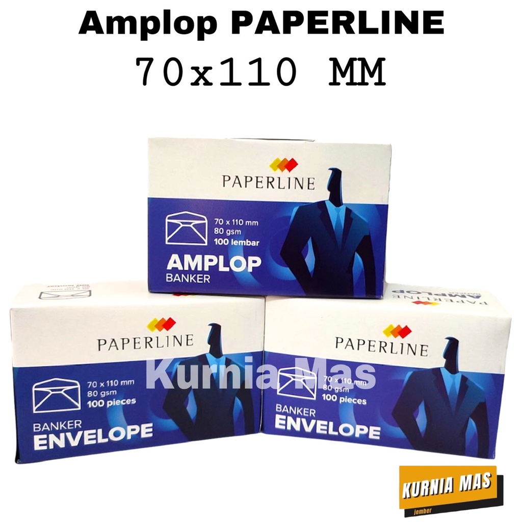 

Amplop Putih 100 Lembar Amplop Kertas PAPERLINE 70 X 110 mm