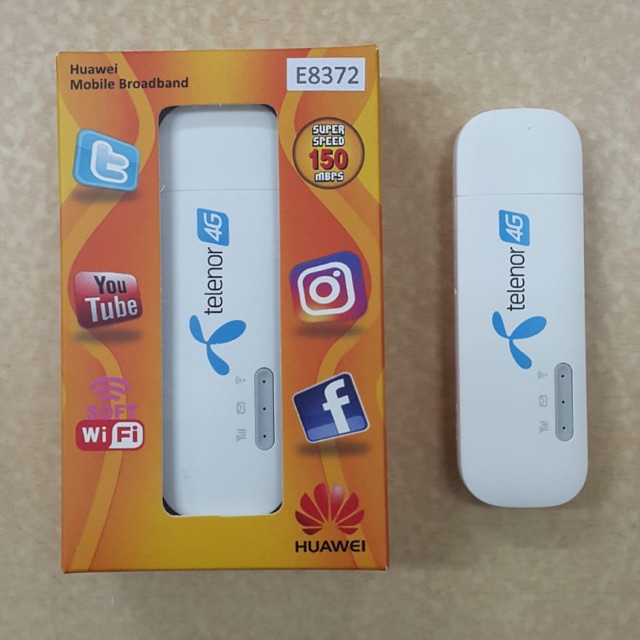 Modem MIFI / WIFI 4G Huawei E8372 wingle dual slot antena NYALA DI POWERBANK DAN USB