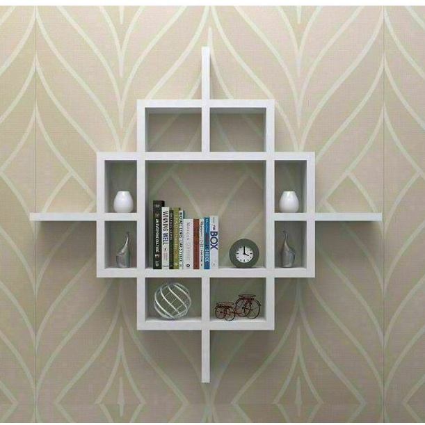 Rak Tv Dvd Foto Pigora Hiasan Piala Piagam Dinding Tembok Wall Shelf Kayu Besi Bunga Modern Buku Eg