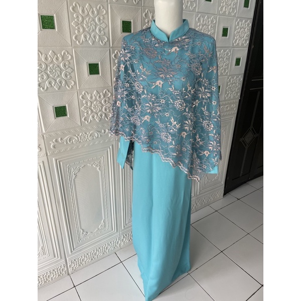 Gamis Brukat Kombinasi