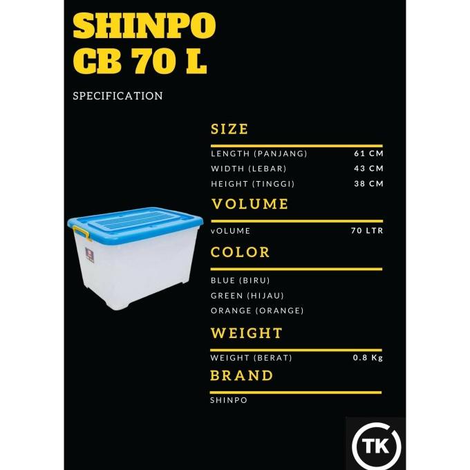 

Promo Shinpo Container Box Cb 70 Liter / Container Box (By Gojek)