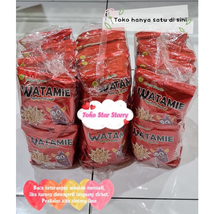 

[PER PCS] WATAMIE MIE KREMES 20GR / MIE VIRAL MIE WATAMIE MIE KOREA SHOGUN MIE KOREA HALAL Snack Viral Halal MUI