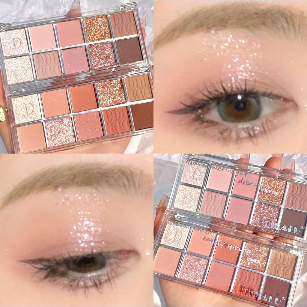 NEW DIKALU EYESHADOW 10 WARNA EYESHADOW PALETE KODE DKL - 910 KOREAN LOOK