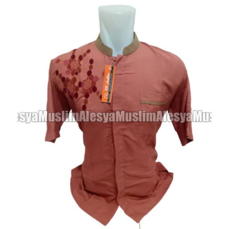 BAJU KOKO TANGAN PENDEK WARNA  DAN MOTIF RANDOM