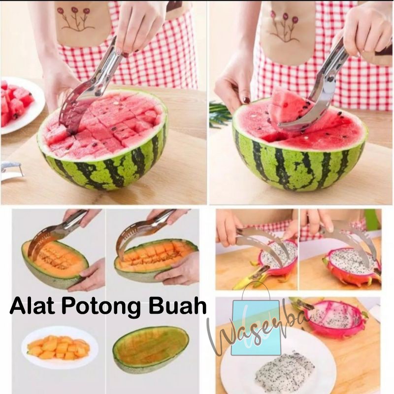 Pisau Semangka / Alat Potong Semangka Model Sabit / Watermelon Cutter / Pemotong Buah Praktis