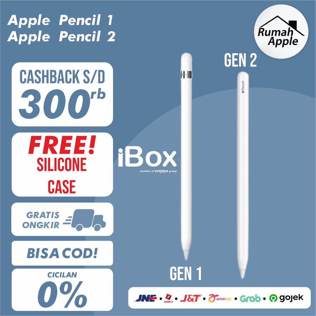 Apple Pencil 2 & Apple Pencil 1 / Gen 2 & 1 / Generasi 2