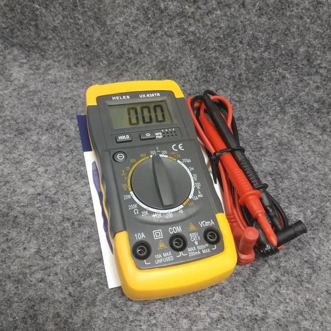 Jual Multitester Multimeter Digital Heles Ux838Tr Murah Shopee Indonesia