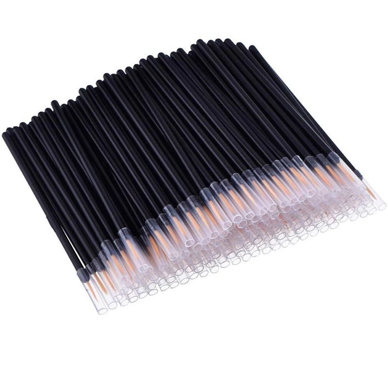 [Stock] Eyebrow Eyelash Extension Brush /Eyeliner Makeup Brushes With Covers / Beauty Makeup Tools Wand Applicator For Make Up, Nails