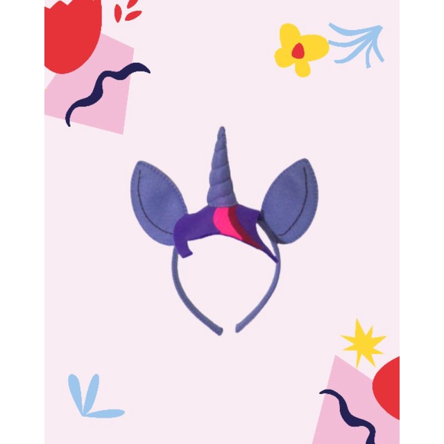 Bando Little Pony Bandana Anak Kuda poni Twilight Sparkle