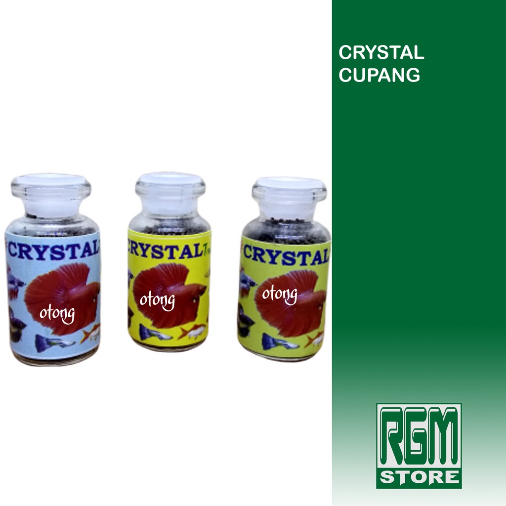 makanan pakan ikan cupang hias aquascape kristal crystal murah