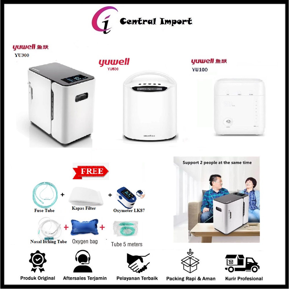 Yuwell YU300 - YU500 - YU100 -  Oxygen Concentrator - Alat Bantu Pernafasan