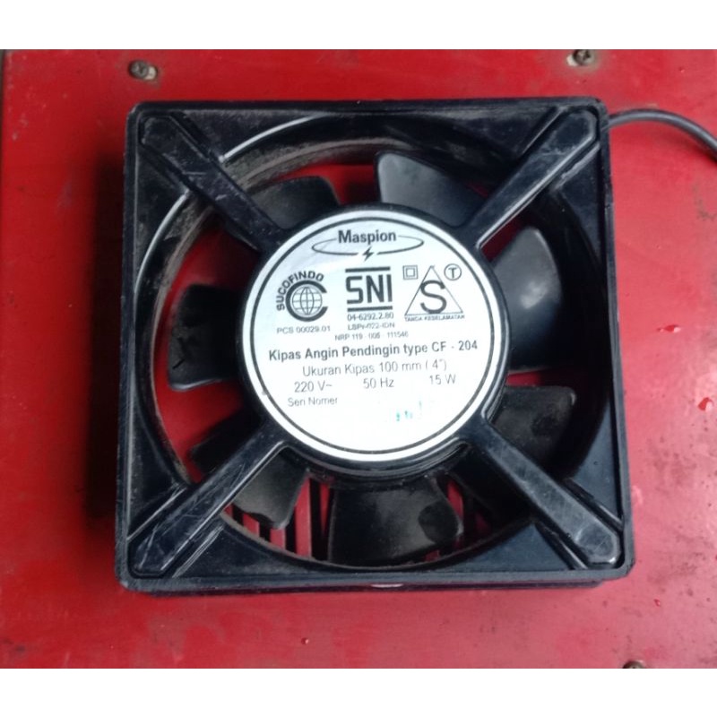 Kipas/Fan Ac 220V 12 X 12Cm 15W Maspion Type CF - 204