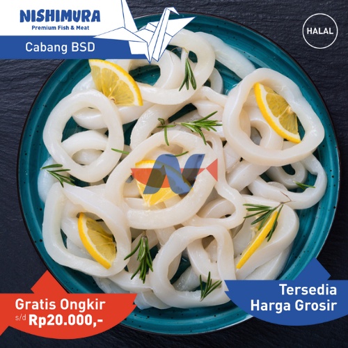 

Cumi Ring Frozen 1kg Calamari Calamary Fresh Bersih Kupas Frozen by Nishimurashop Nishimura