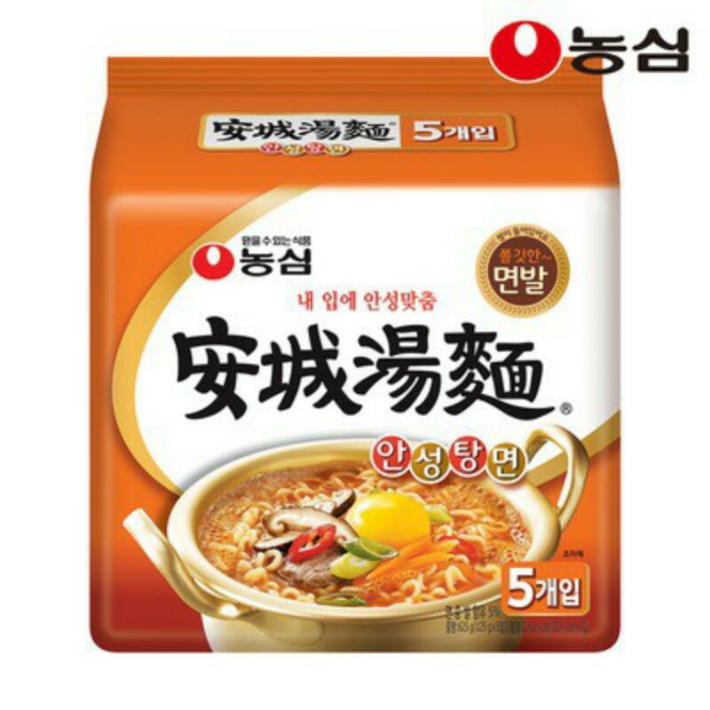 

Nongshim Ansungtangmyun Noodle Soup 625gr (5pcs x 125g)