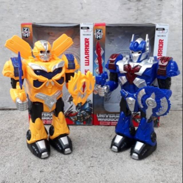 Mainan Robot Transformer - Mainan Edukasi Anak - Mainan Robot Bisa Berjalan
