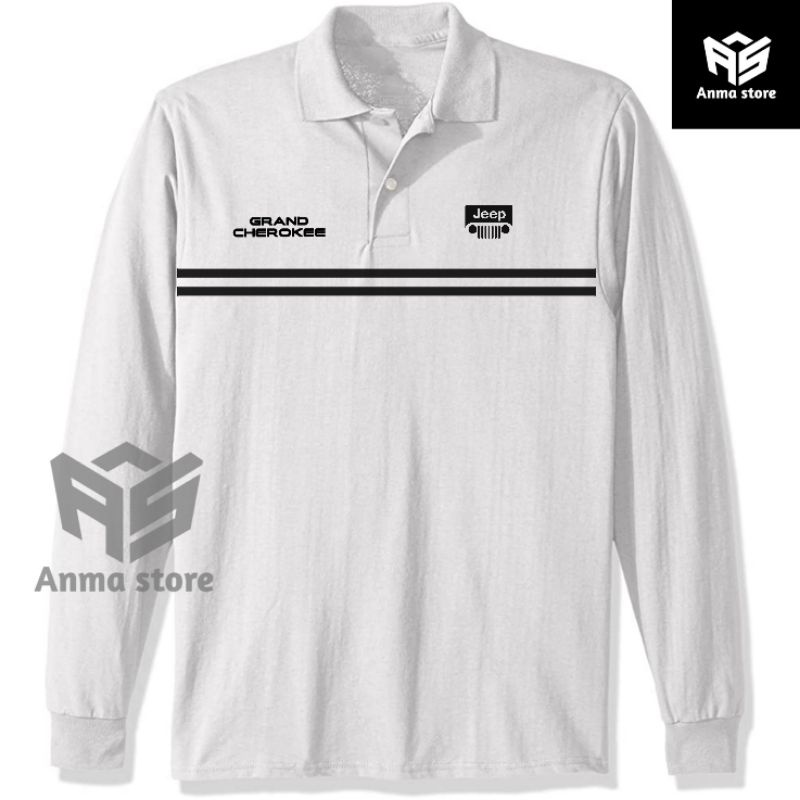 Kaos Kerah Polo shirt Lengan Panjang Jeep Grand Cherokee Terbaru