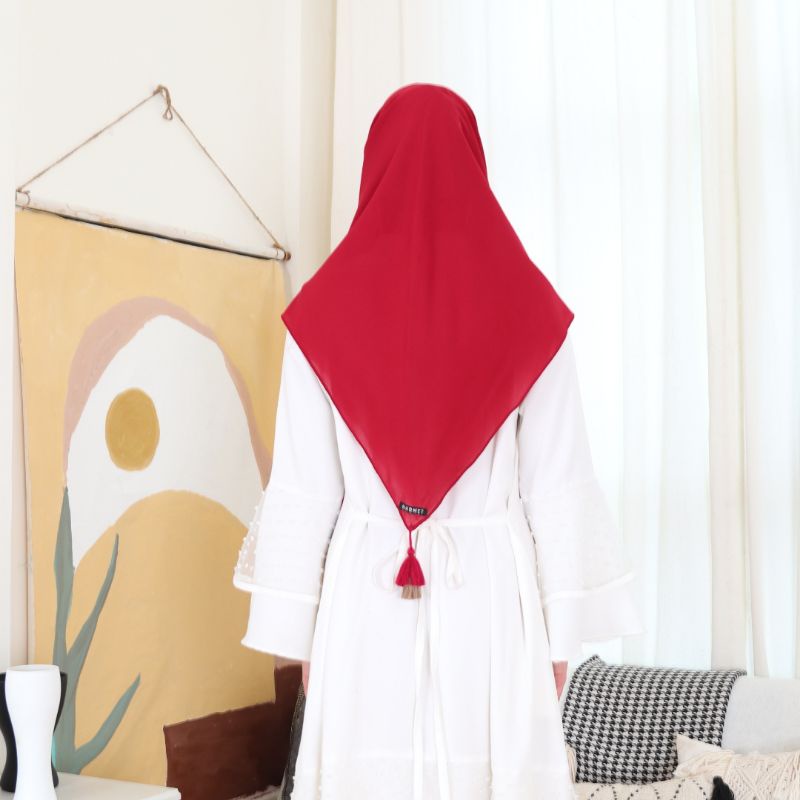 Hijab Kerudung Segitiga Instan Tassel Instant Jambul  Diamond Crepe