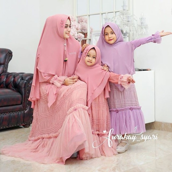 OPEN PO WAJIB DP 50% SET SYARI PRINCES PURPLE ORI BY AURAKAY