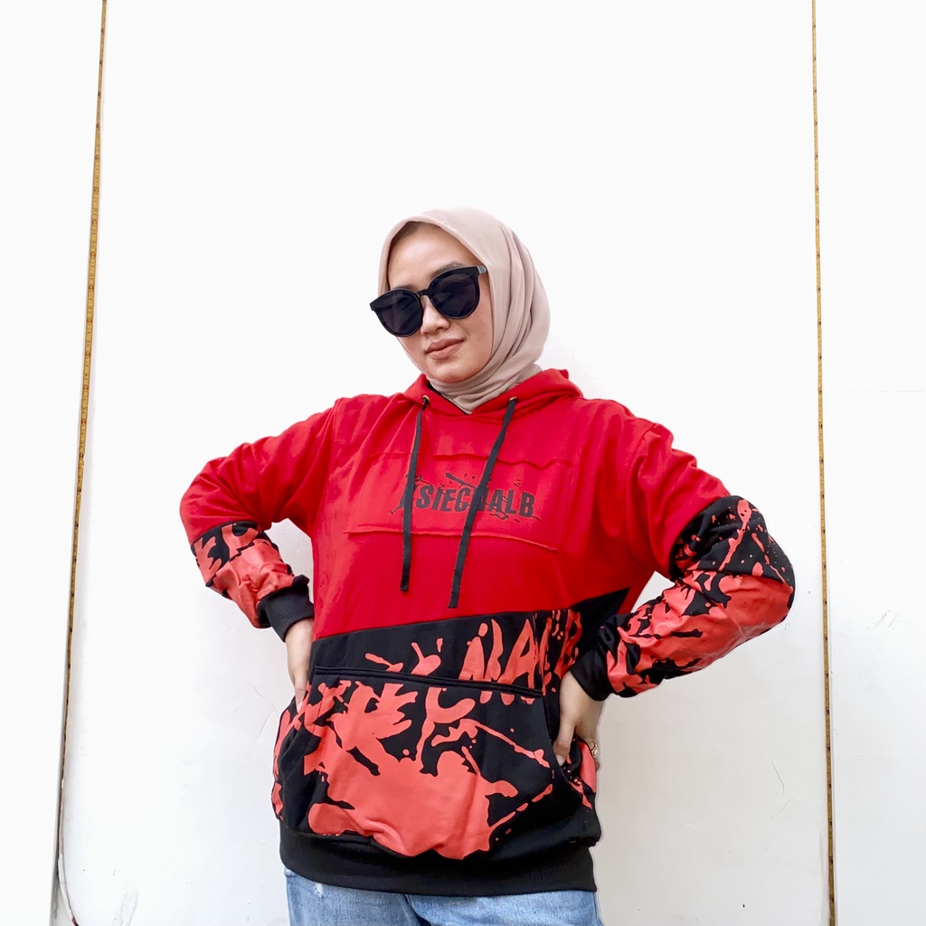 KSIECNABLE HOODIE HITAM-MERAH || HOODIE KEREN || HOODIE KOMBINASI #KSI