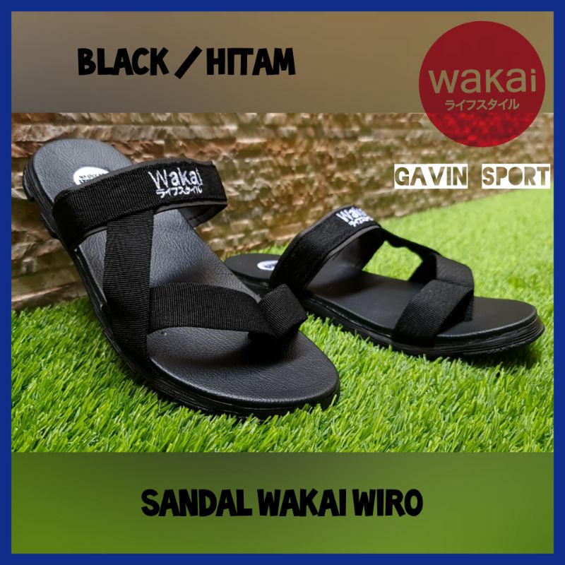 WAKAI SANDAL SELOP GUNUNG PRIA SENDAL OUTDOOR SLIDE COWOK SANDAL CASUAL LAKI-LAKI TERLARIS PROMO