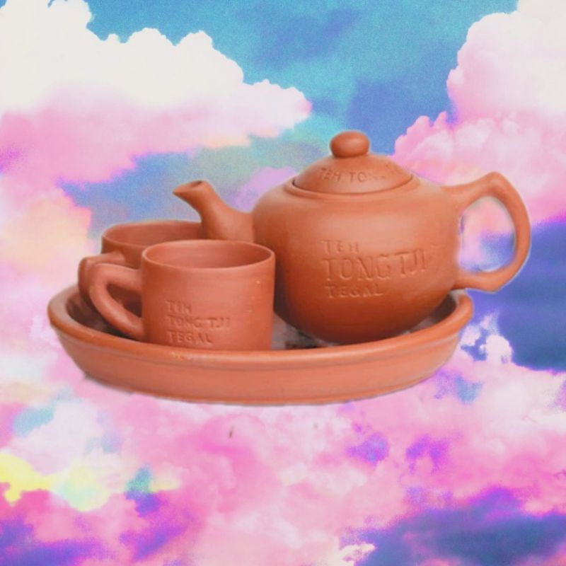 Poci Set Tong Tji Special Poci Set Tanah Liat