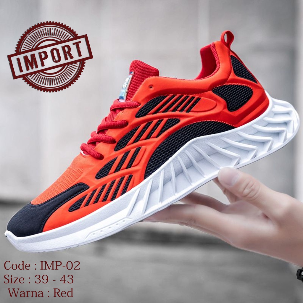 Sepatu Pria Sneakers Working IMP-02 Original - Sepatu Sneakers Imports Kets Dan Kasual / Sepatu Impo