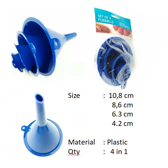 Corong set adonan / Funnel Corong Plastik