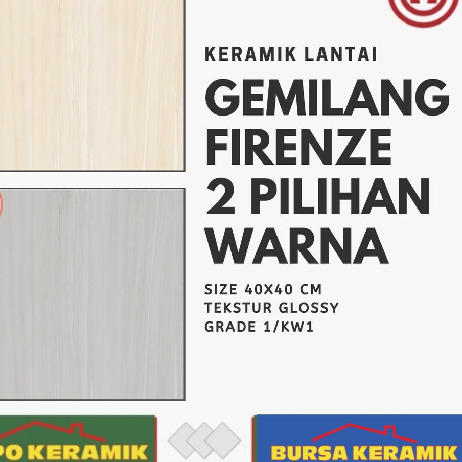 Trend Kekinian Keramik Lantai 40x40 Gemilang Firenz 2 Warna Shopee Indonesia