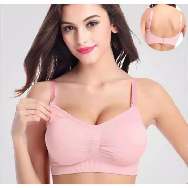 NURSING Bra menyusui - model sporty- sz 34-42-Polos