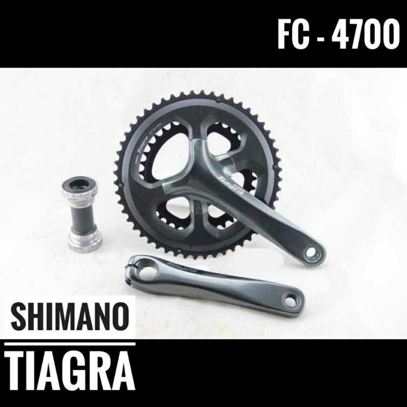 Crankset Shimano Tiagra Tanpa Bottom Bracket Crank Roadbike Ori Asli