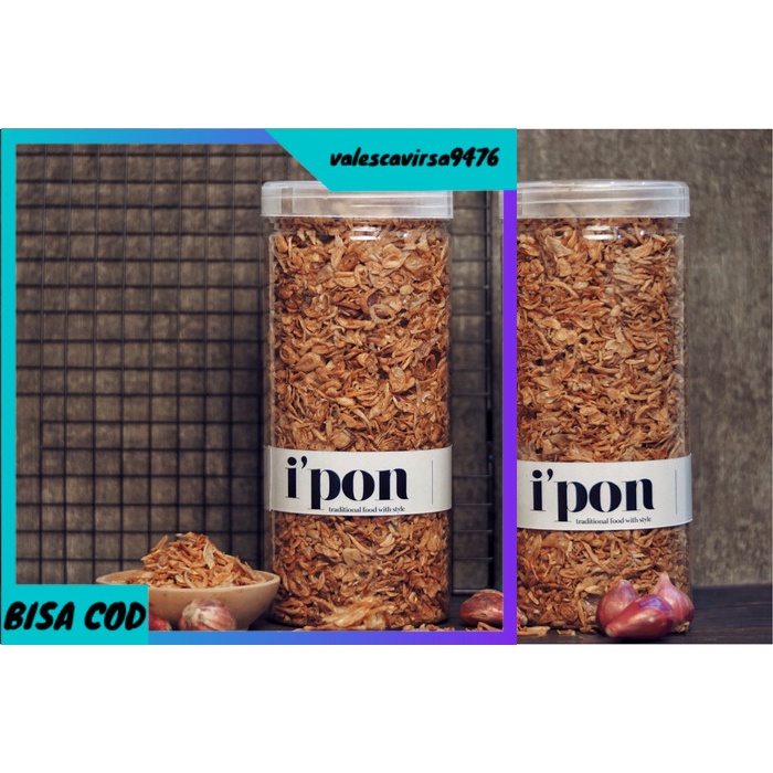 

⭐BISA COD⭐ Bawang Goreng Ipon Family Size (±400Gr)