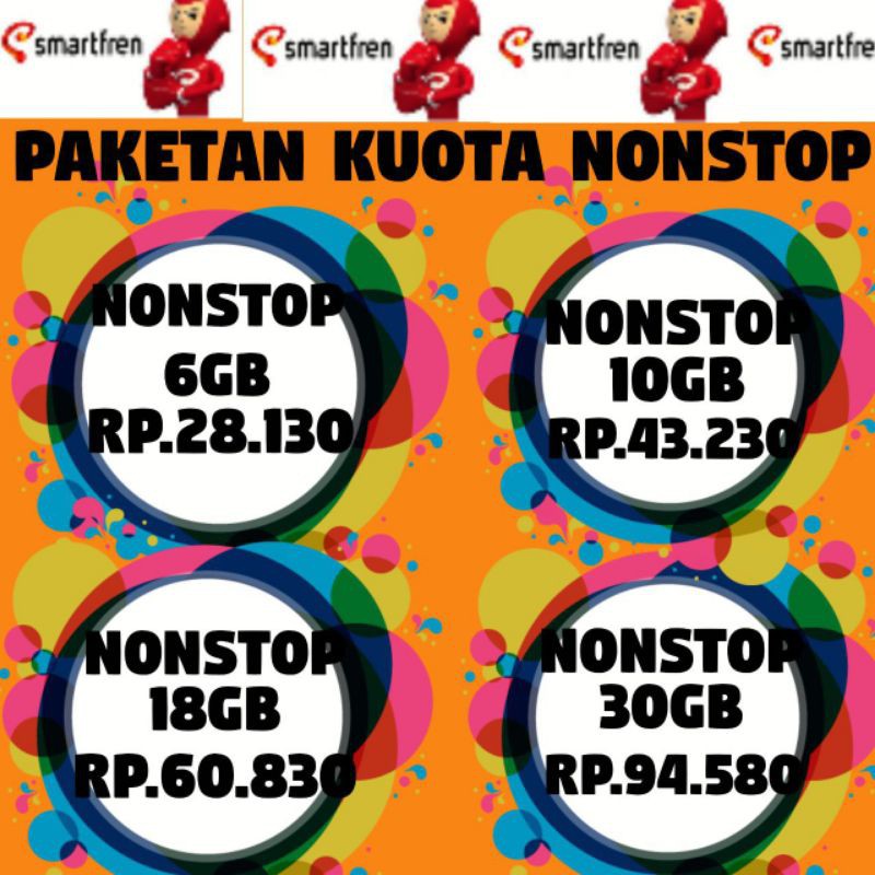Paket SMARTFREN UNLIMITED Internet NONSTOP Termurah