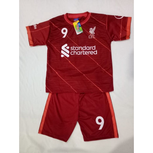 Jersey Kids LivErpool Merah 2021/2022 / Setelan Bola Anak / Jersey bola terbaru / Jersey Liverpool