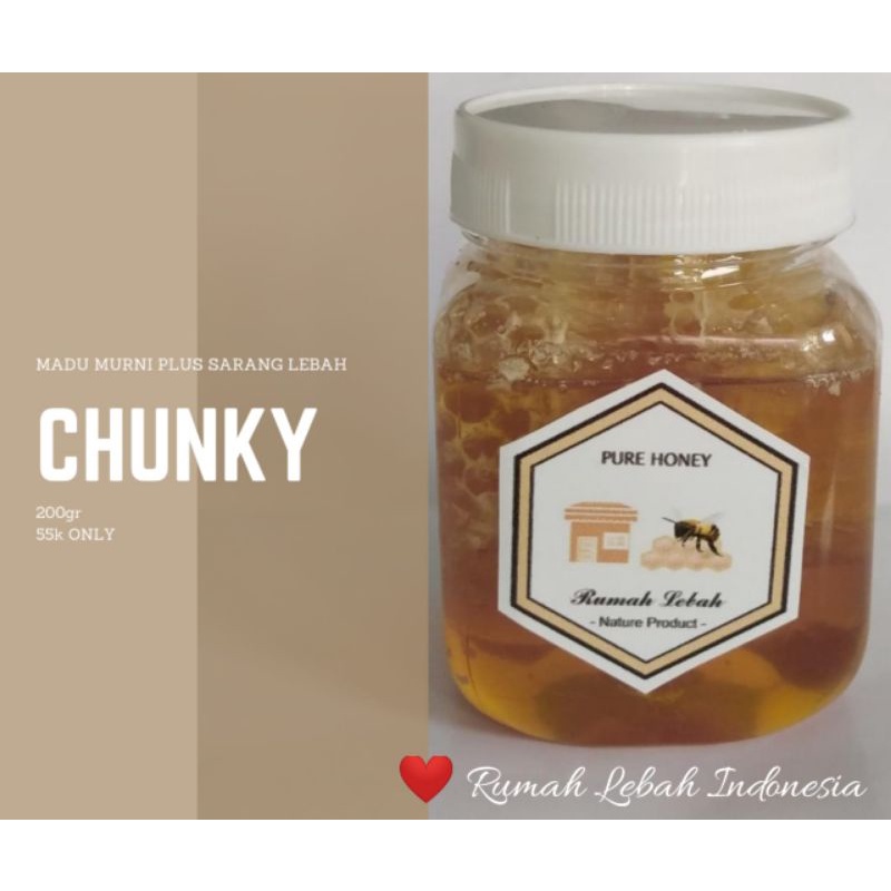 

MADU MURNI SARANG LEBAH CHUNKY MENGANDUNG BEE POLLEN DAN PROPOLIS 200gr
