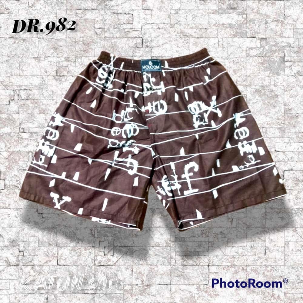 Boxer Pria Wanita Dewasa Katun Printing Premium Motif