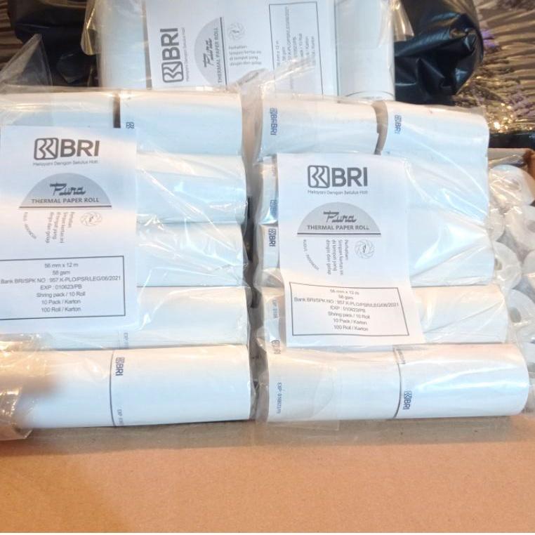 

K&A // free bonus thermal logo BRI merk pura/printech harga untuk 1 pack isi 10 pcs //Super@cepat