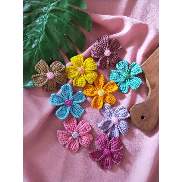 Bros rajut bunga Bros souvenir bunga