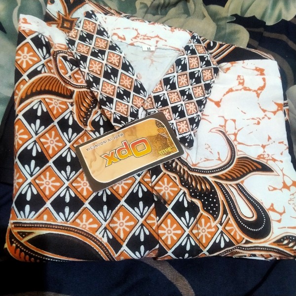 Bswart Batik Hrb026 Kenongo Hem Pendek Padi Pekalongan M L Xl Batik Pria Murah Modern Grosir