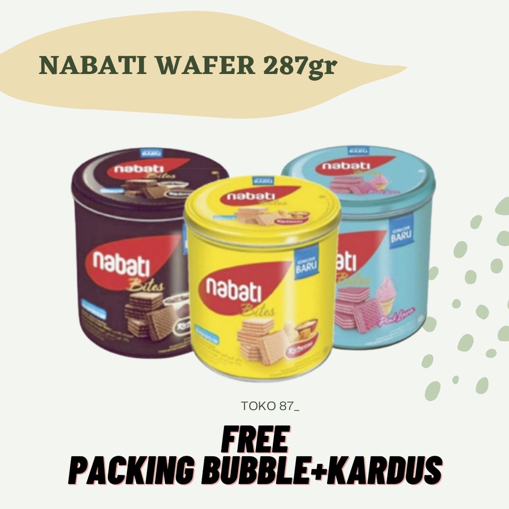 

Richeese Nabati Wafer Bites Coklat / Keju / Pink Lava Kaleng 240 gram