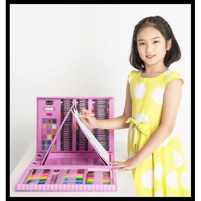 

Kerayon Isi 208 Pcs Painting Set - Alat Mewarnai Anak - Colouring Set