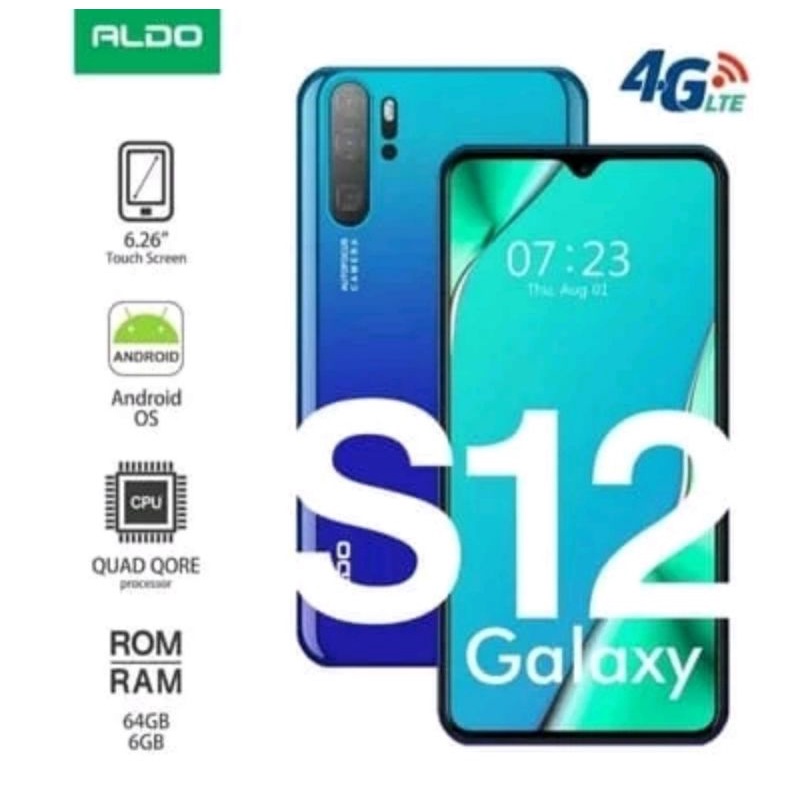 HP Ram 6GB Rom 64GB LTE RESMI MURAH ALDO S12-S12 ram 6/64