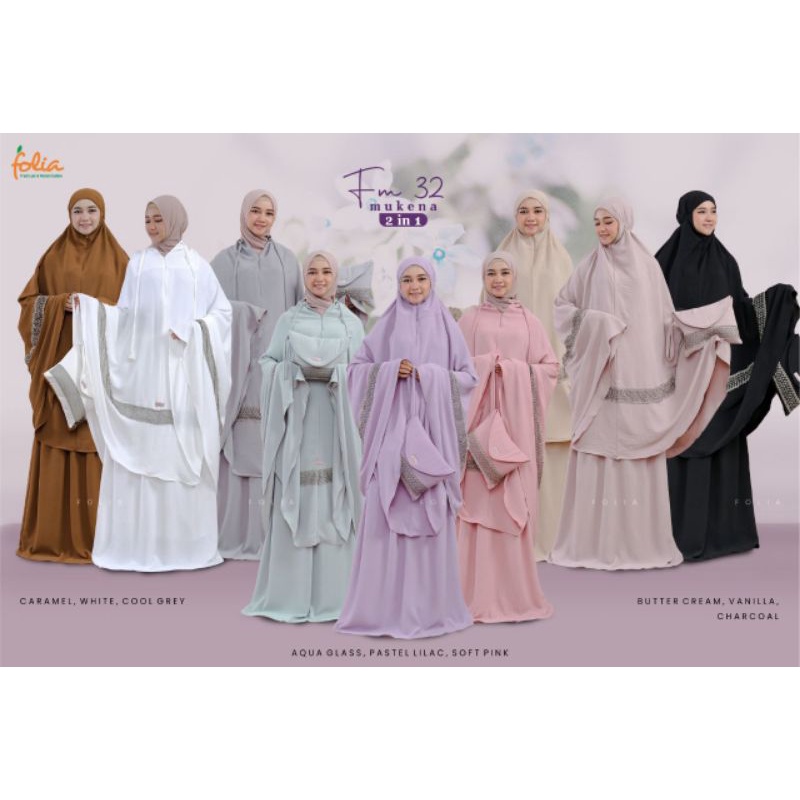 [BISA COD] Mukena 2 In 1 Mukena Folia Mukena lebaran Mukena Folia FM 32