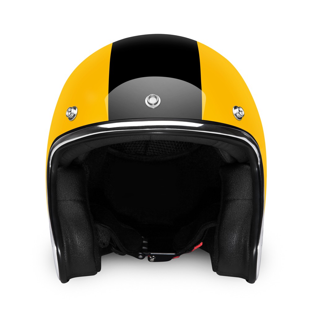 HELM RETRO ZULU VIPER YELLOW CHROME