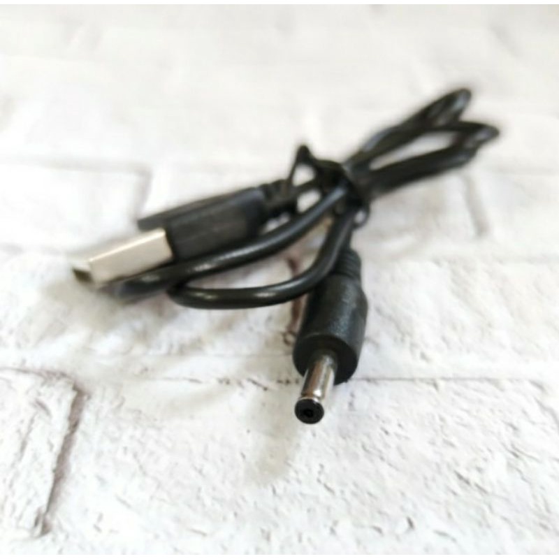 SKU-1261 KABEL USB 5V TO DC 3.5 MM JACK KECIL 5 VOLT 1 AMPERE