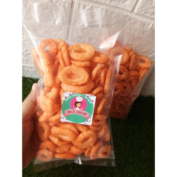 Snack Kiloan Ring Pedas/Ring Idola Kemasan 70 Gram