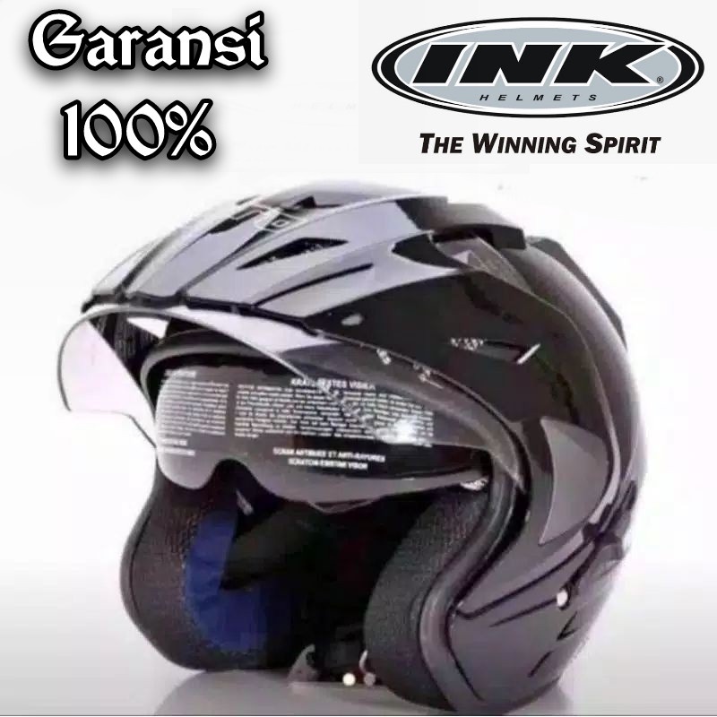 HELM INK KW  topi t1 double doble double visor murah 2 dua  kaca  pria wanita