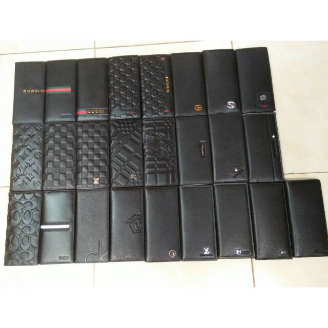 Dompet lipat panjang kulit asli import