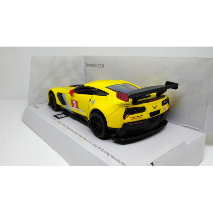 Miniatur Mobil Corvette C7R Yellow - Diecast Corvette